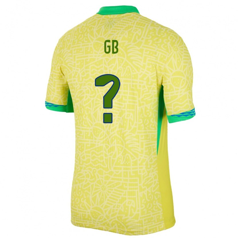 Danxen Män Brasilien Gb #0 Gul Hemmatröja Matchtröjor 24-26 Tröjor T-Tröja