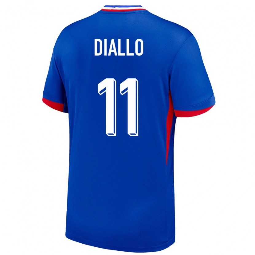 Danxen Män Frankrike Tidiane Diallo #11 Blå Hemmatröja Matchtröjor 24-26 Tröjor T-Tröja