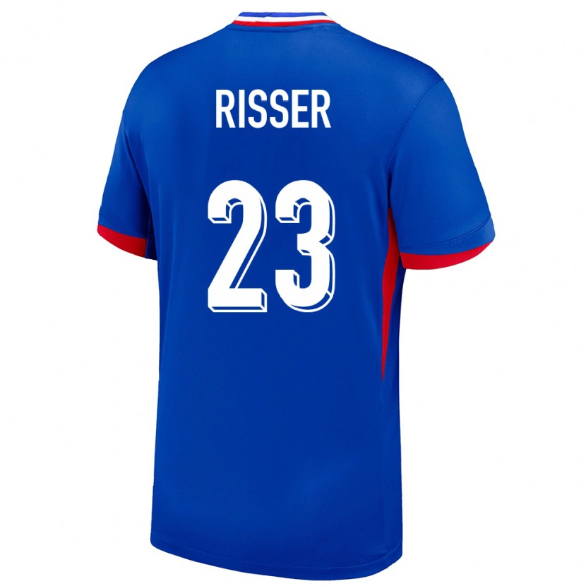 Danxen Män Frankrike Robin Risser #23 Blå Hemmatröja Matchtröjor 24-26 Tröjor T-Tröja