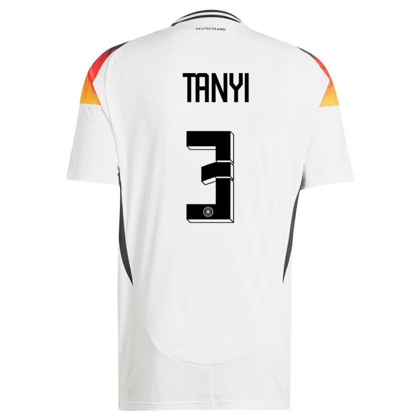 Danxen Män Tyskland Paul Tanyi #3 Vit Hemmatröja Matchtröjor 24-26 Tröjor T-Tröja