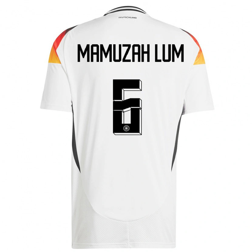 Danxen Män Tyskland Boris Mamuzah Lum #6 Vit Hemmatröja Matchtröjor 24-26 Tröjor T-Tröja