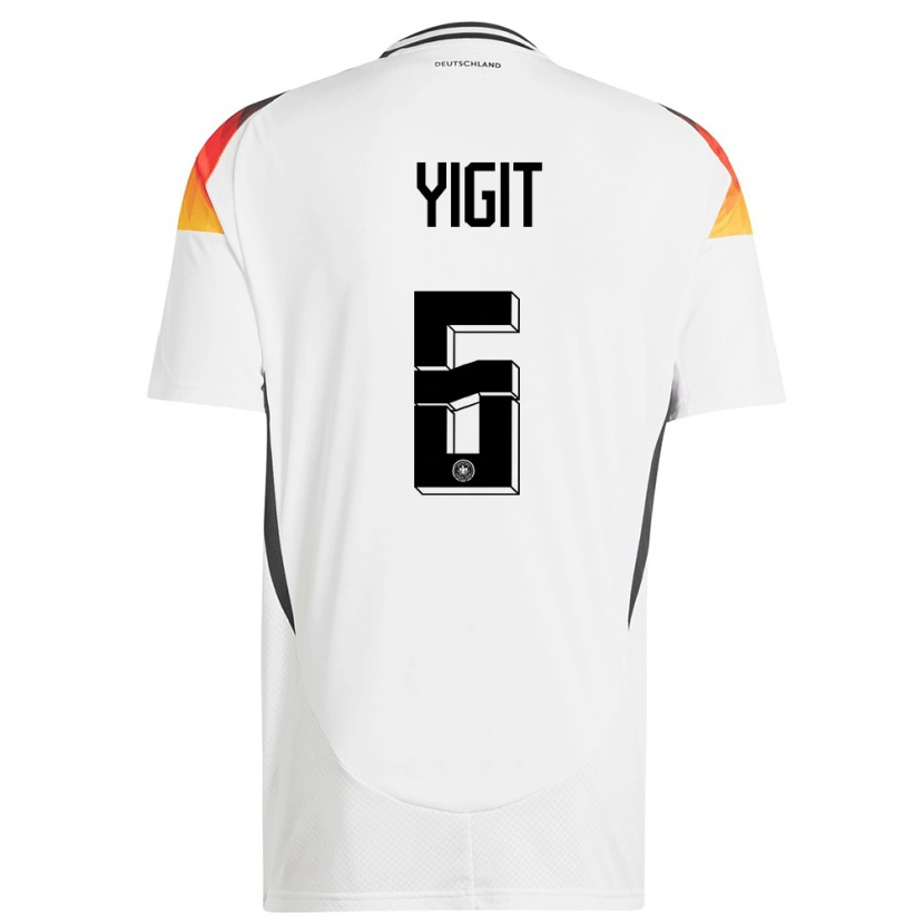 Danxen Män Tyskland Ertugrul Yigit #6 Vit Hemmatröja Matchtröjor 24-26 Tröjor T-Tröja