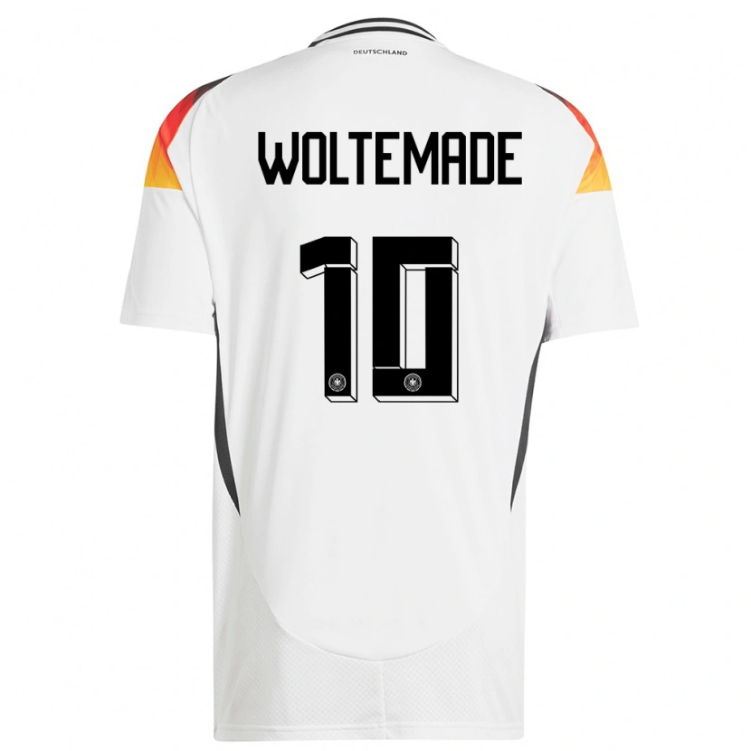 Danxen Män Tyskland Nick Woltemade #10 Vit Hemmatröja Matchtröjor 24-26 Tröjor T-Tröja