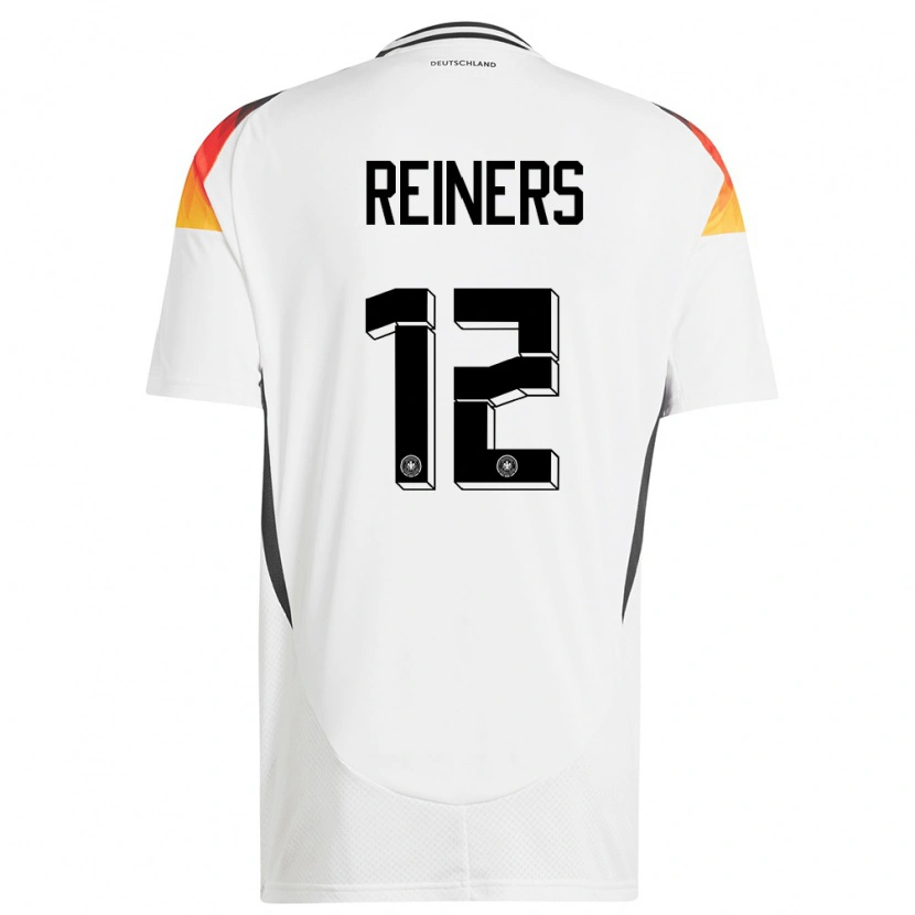 Danxen Män Tyskland Leonard Reiners #12 Vit Hemmatröja Matchtröjor 24-26 Tröjor T-Tröja