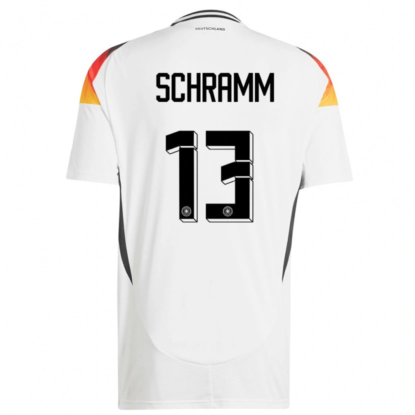 Danxen Män Tyskland Collin Schramm #13 Vit Hemmatröja Matchtröjor 24-26 Tröjor T-Tröja