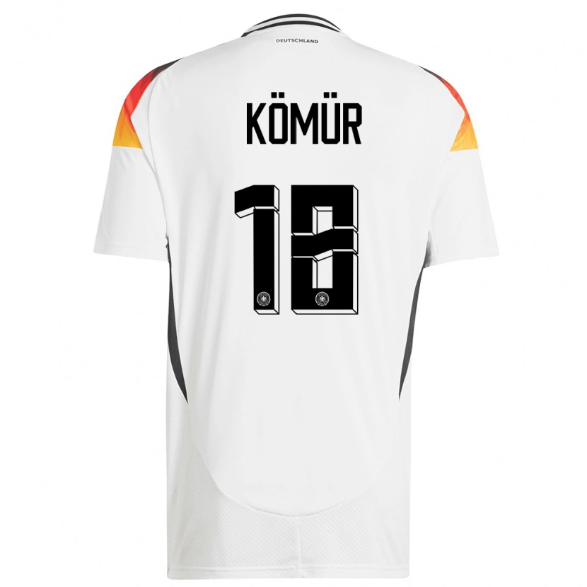 Danxen Män Tyskland Mert Kömür #18 Vit Hemmatröja Matchtröjor 24-26 Tröjor T-Tröja