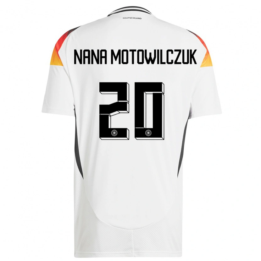 Danxen Män Tyskland Kevin Nana Motowilczuk #20 Vit Hemmatröja Matchtröjor 24-26 Tröjor T-Tröja
