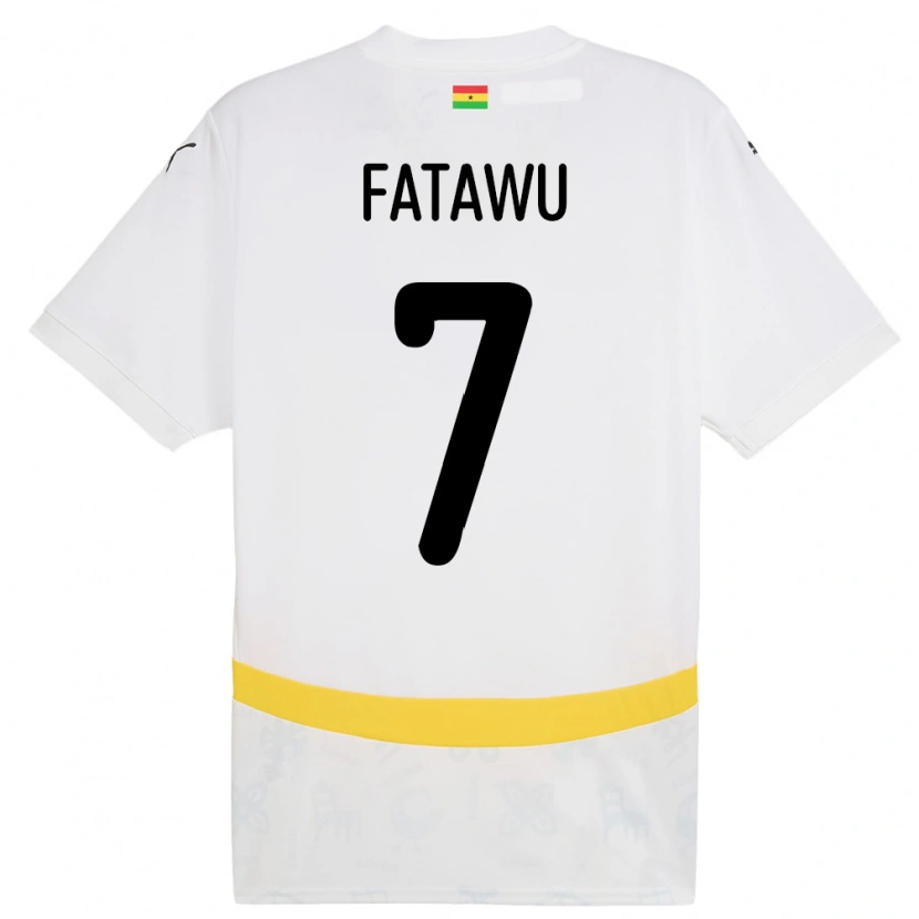 Danxen Män Ghana Issahaku Fatawu #7 Vit Hemmatröja Matchtröjor 24-26 Tröjor T-Tröja