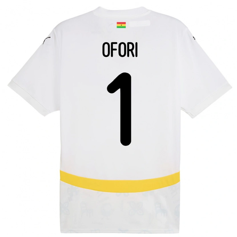 Danxen Män Ghana Richard Ofori #1 Vit Hemmatröja Matchtröjor 24-26 Tröjor T-Tröja