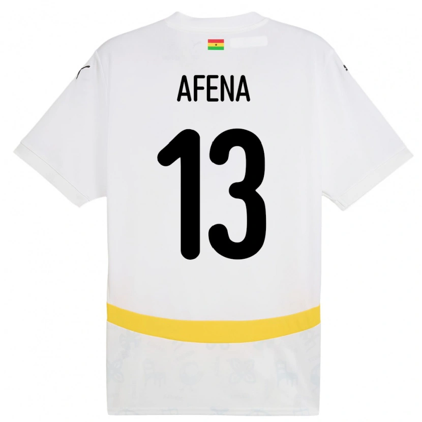 Danxen Män Ghana Felix Afena-Gyan #13 Vit Hemmatröja Matchtröjor 24-26 Tröjor T-Tröja