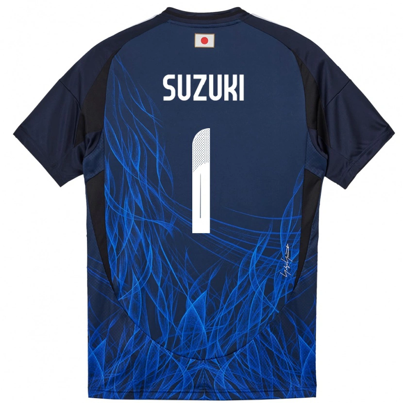 Danxen Män Japan Zion Suzuki #1 Mörkblå Hemmatröja Matchtröjor 24-26 Tröjor T-Tröja