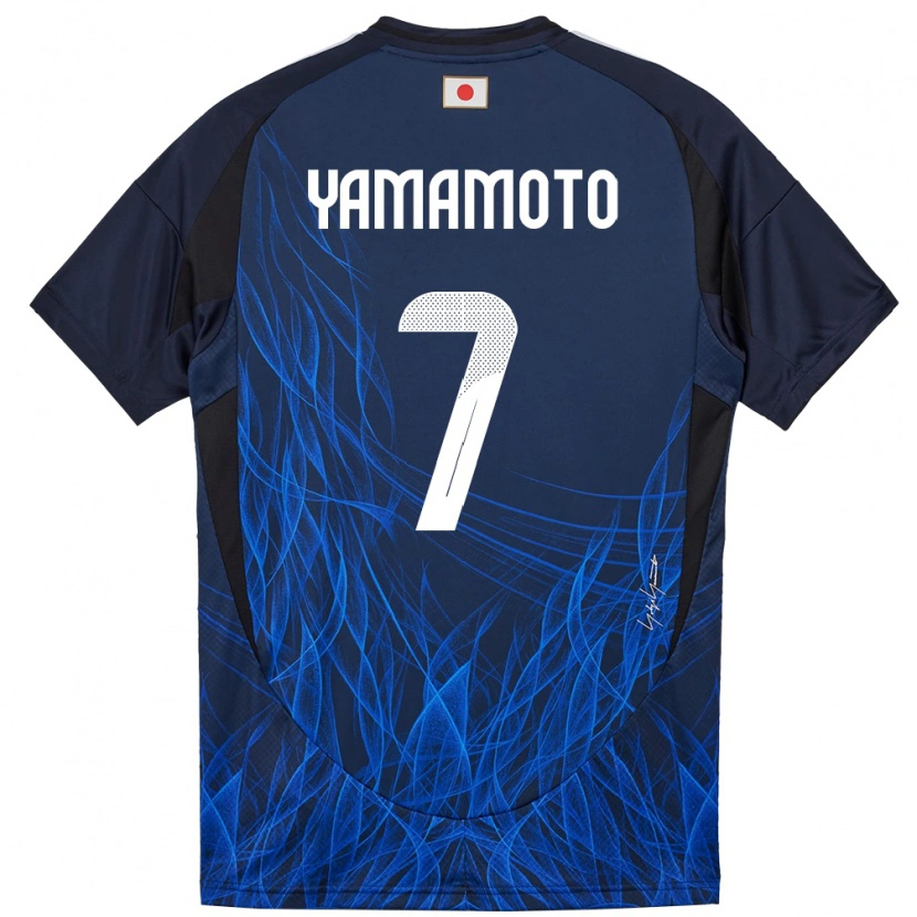 Danxen Män Japan Rihito Yamamoto #7 Mörkblå Hemmatröja Matchtröjor 24-26 Tröjor T-Tröja