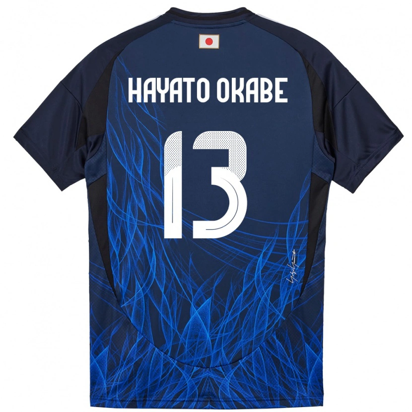 Danxen Män Japan Tariqkani Hayato Okabe #13 Mörkblå Hemmatröja Matchtröjor 24-26 Tröjor T-Tröja