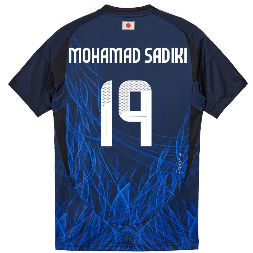 Danxen Män Japan Mohamad Sadiki Wade #19 Mörkblå Hemmatröja Matchtröjor 24-26 Tröjor T-Tröja