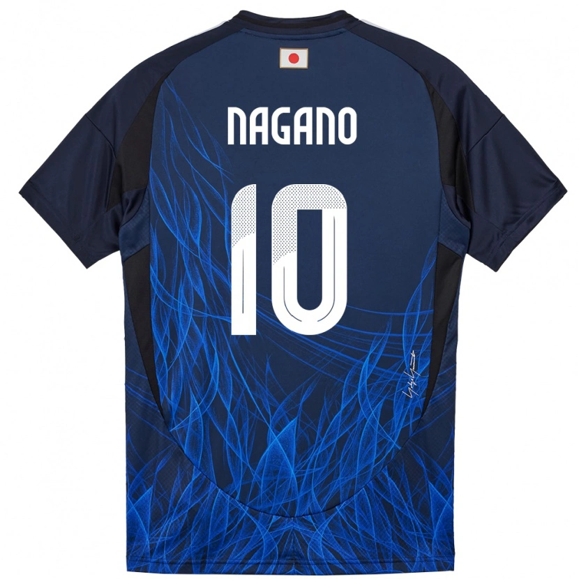 Danxen Män Japan Fuka Nagano #10 Mörkblå Hemmatröja Matchtröjor 24-26 Tröjor T-Tröja