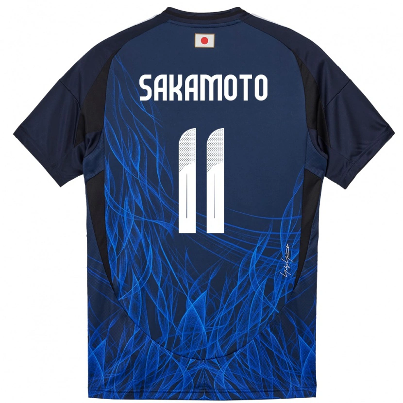 Danxen Män Japan Isa Sakamoto #11 Mörkblå Hemmatröja Matchtröjor 24-26 Tröjor T-Tröja