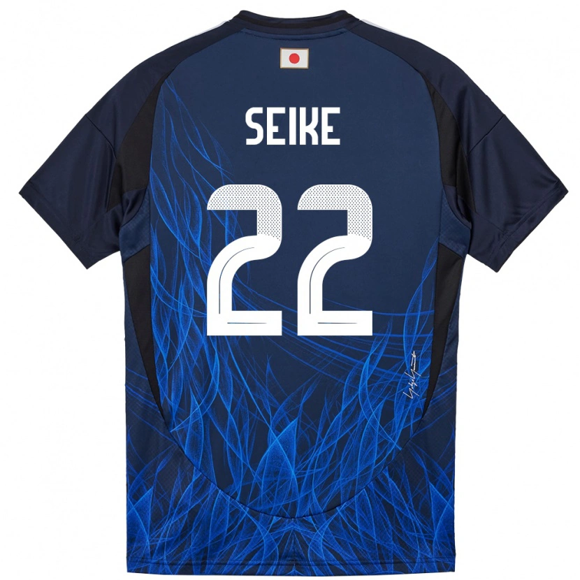 Danxen Män Japan Kiko Seike #22 Mörkblå Hemmatröja Matchtröjor 24-26 Tröjor T-Tröja
