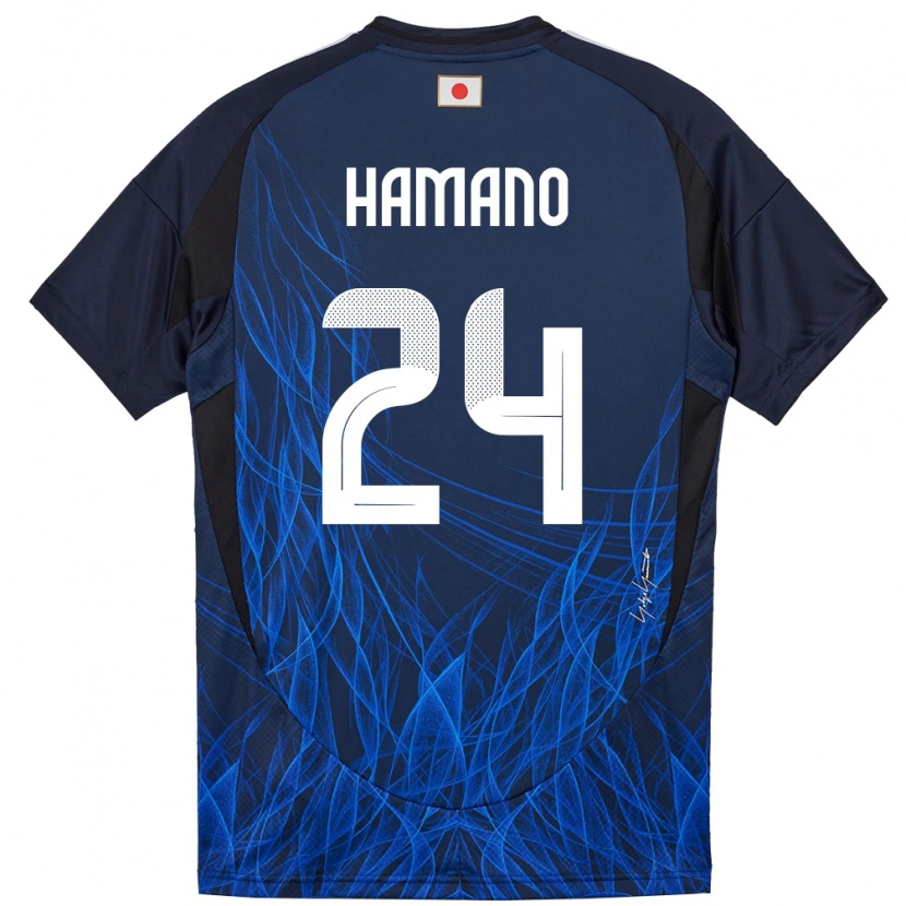 Danxen Män Japan Maika Hamano #24 Mörkblå Hemmatröja Matchtröjor 24-26 Tröjor T-Tröja