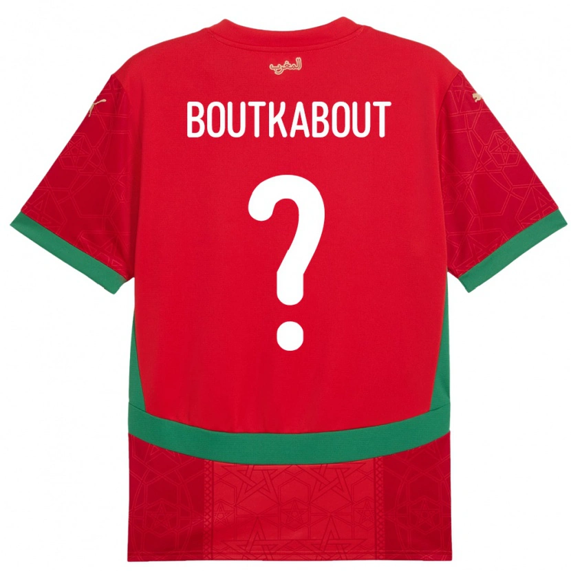 Danxen Män Marocko Amir Boutkabout #0 Röd Hemmatröja Matchtröjor 24-26 Tröjor T-Tröja