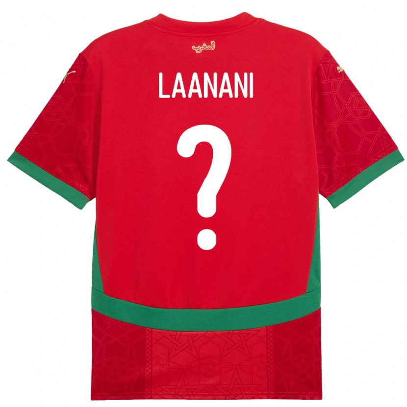 Danxen Män Marocko Kamal Laanani #0 Röd Hemmatröja Matchtröjor 24-26 Tröjor T-Tröja