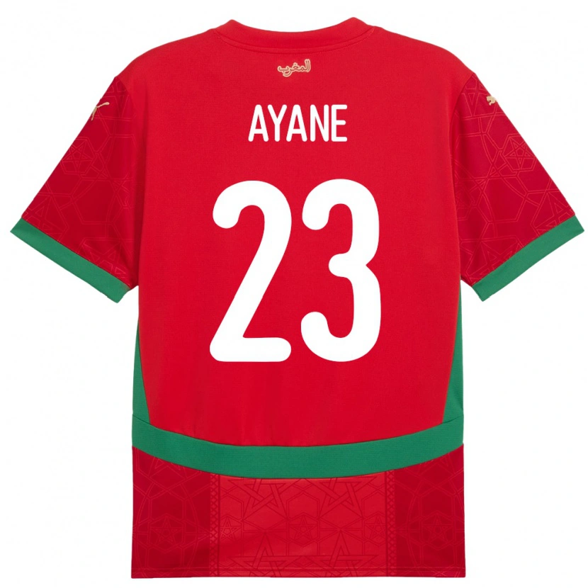 Danxen Män Marocko Rosella Ayane #23 Röd Hemmatröja Matchtröjor 24-26 Tröjor T-Tröja