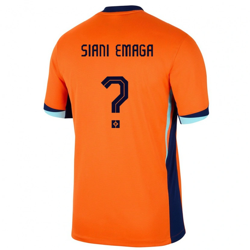 Danxen Män Nederländerna Ezechiel Siani Emaga #0 Orange Hemmatröja Matchtröjor 24-26 Tröjor T-Tröja