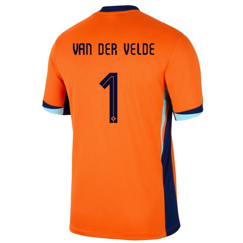 Danxen Män Nederländerna Valentijn Van Der Velde #1 Orange Hemmatröja Matchtröjor 24-26 Tröjor T-Tröja