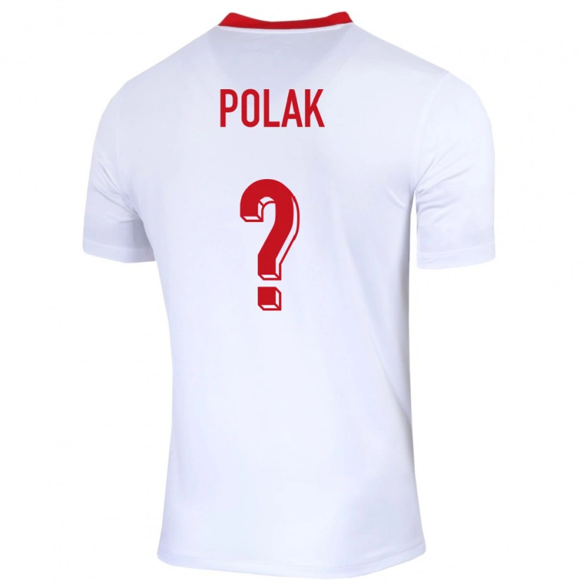 Danxen Män Polen Cezary Polak #0 Vit Hemmatröja Matchtröjor 24-26 Tröjor T-Tröja