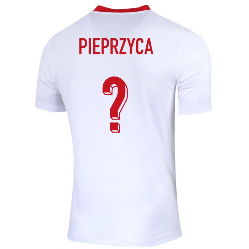 Danxen Män Polen Igor Pieprzyca #0 Vit Hemmatröja Matchtröjor 24-26 Tröjor T-Tröja