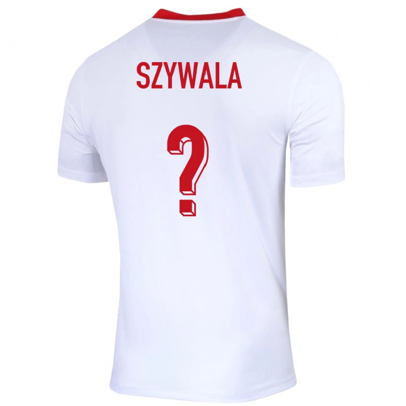 Danxen Män Polen Bartosz Szywala #0 Vit Hemmatröja Matchtröjor 24-26 Tröjor T-Tröja
