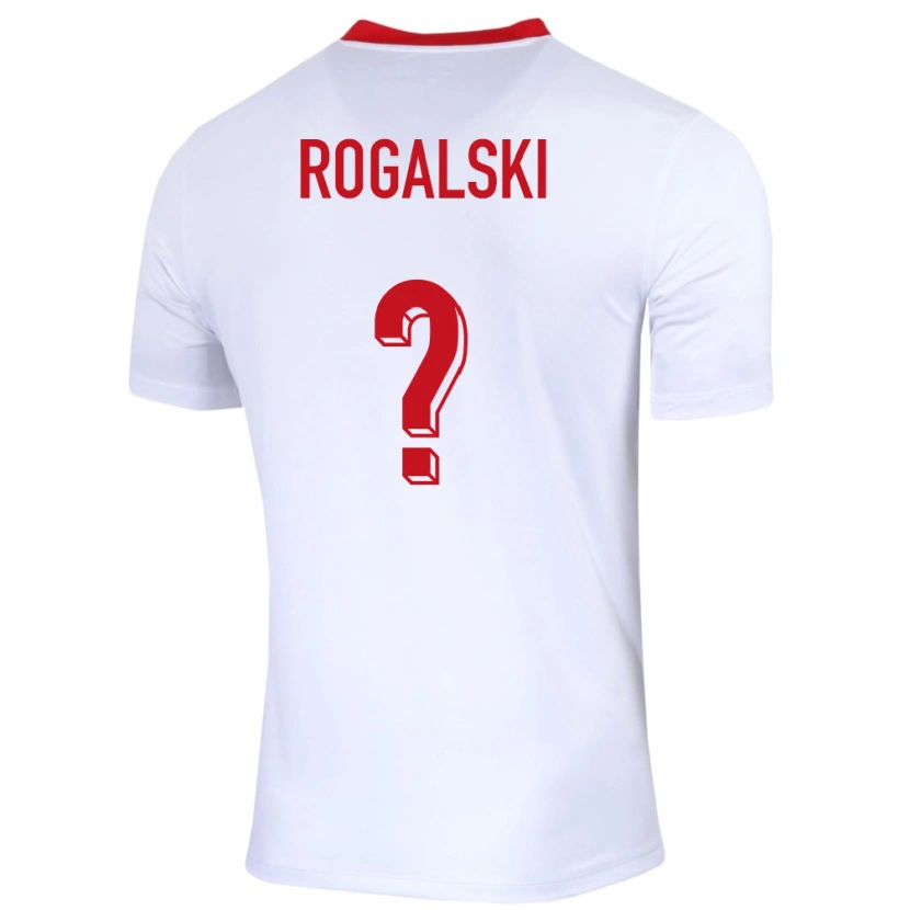 Danxen Män Polen Anthony Rogalski #0 Vit Hemmatröja Matchtröjor 24-26 Tröjor T-Tröja