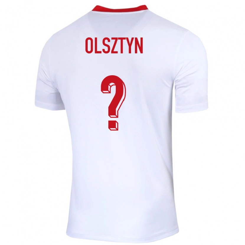 Danxen Män Polen Aleks Olsztyn #0 Vit Hemmatröja Matchtröjor 24-26 Tröjor T-Tröja