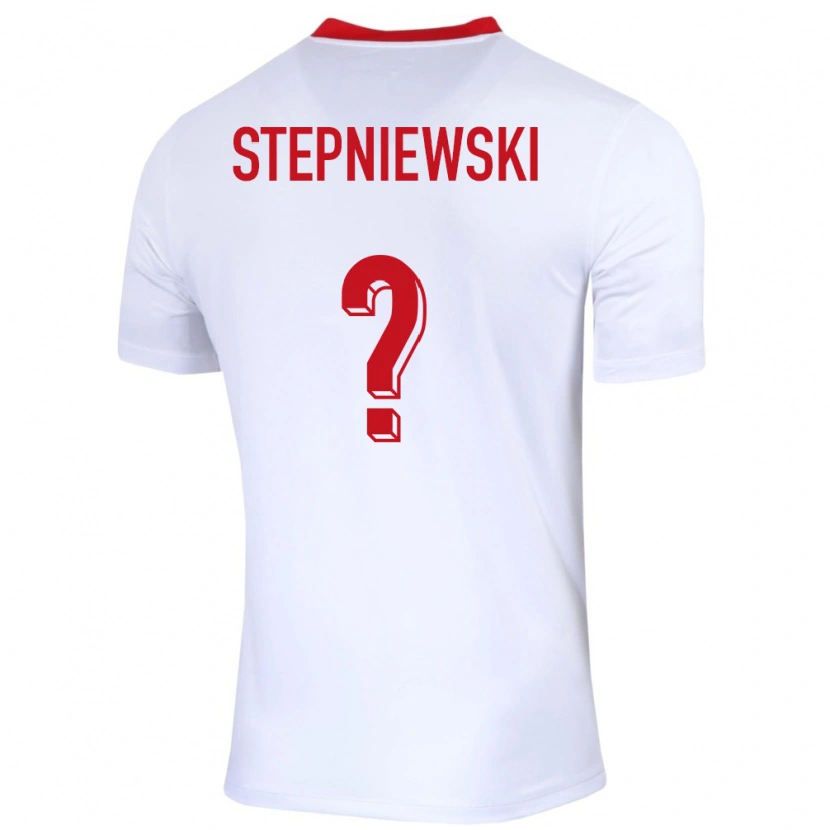 Danxen Män Polen Tymon Stepniewski #0 Vit Hemmatröja Matchtröjor 24-26 Tröjor T-Tröja