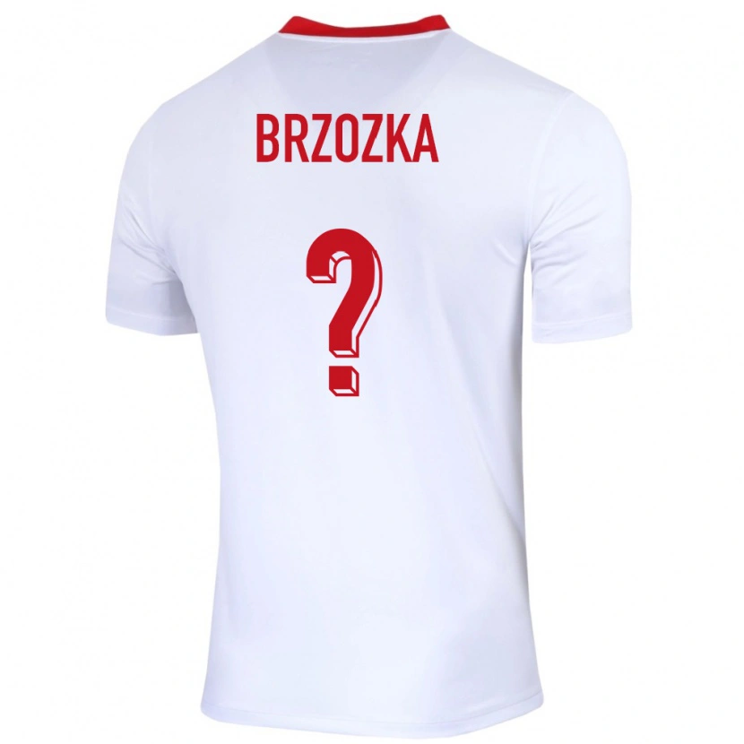 Danxen Män Polen Kornel Brzozka #0 Vit Hemmatröja Matchtröjor 24-26 Tröjor T-Tröja