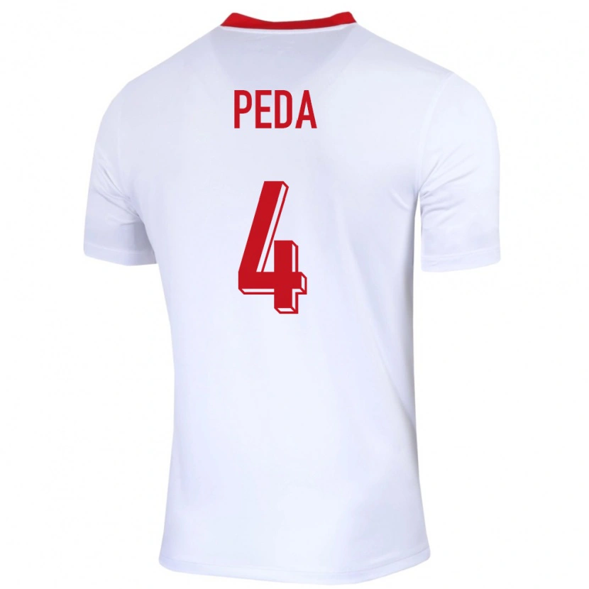 Danxen Män Polen Patryk Peda #4 Vit Hemmatröja Matchtröjor 24-26 Tröjor T-Tröja