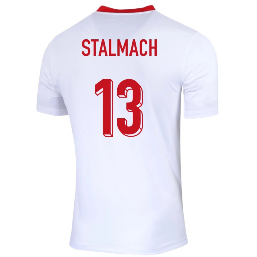 Danxen Män Polen Dariusz Stalmach #13 Vit Hemmatröja Matchtröjor 24-26 Tröjor T-Tröja