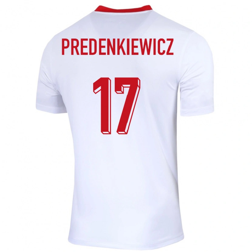 Danxen Män Polen Marcel Predenkiewicz #17 Vit Hemmatröja Matchtröjor 24-26 Tröjor T-Tröja