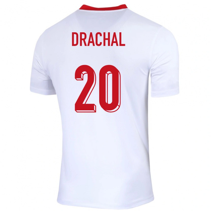 Danxen Män Polen Dawid Drachal #20 Vit Hemmatröja Matchtröjor 24-26 Tröjor T-Tröja