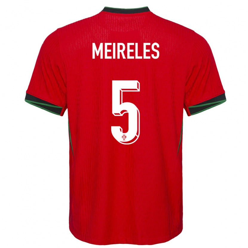 Danxen Män Portugal Afonso Meireles #5 Röd Hemmatröja Matchtröjor 24-26 Tröjor T-Tröja