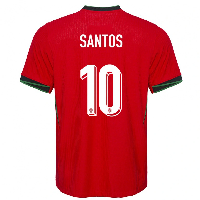 Danxen Män Portugal Pedro Santos #10 Röd Hemmatröja Matchtröjor 24-26 Tröjor T-Tröja