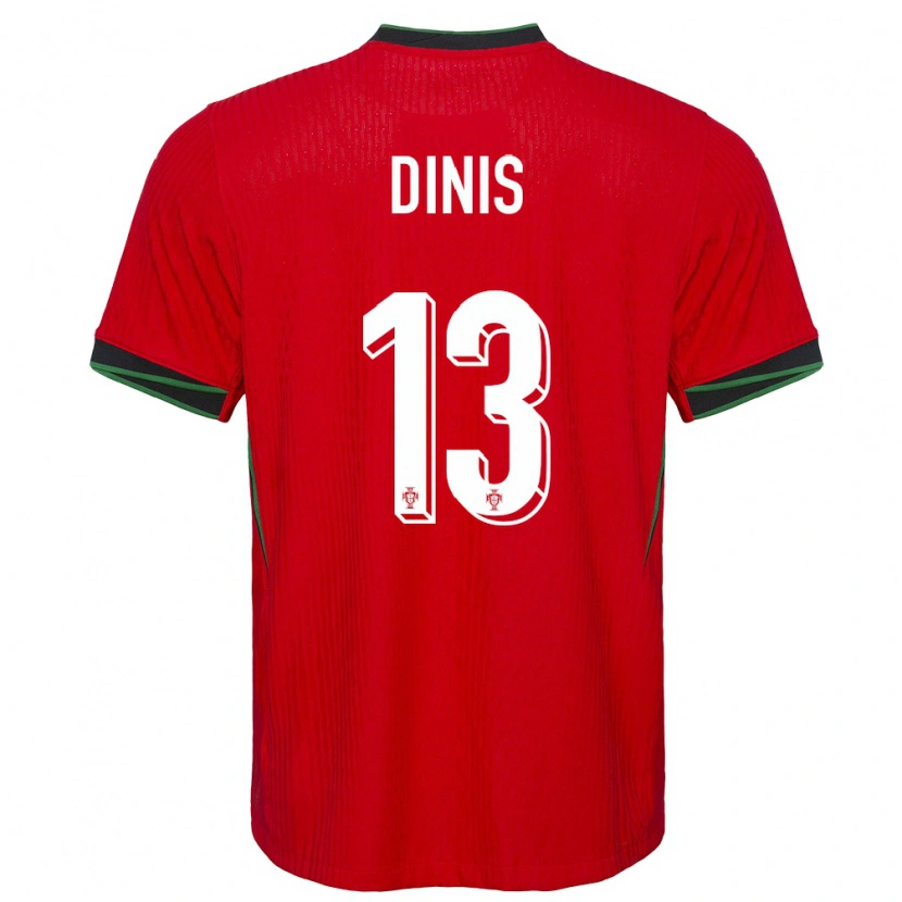 Danxen Män Portugal Vasco Dinis #13 Röd Hemmatröja Matchtröjor 24-26 Tröjor T-Tröja