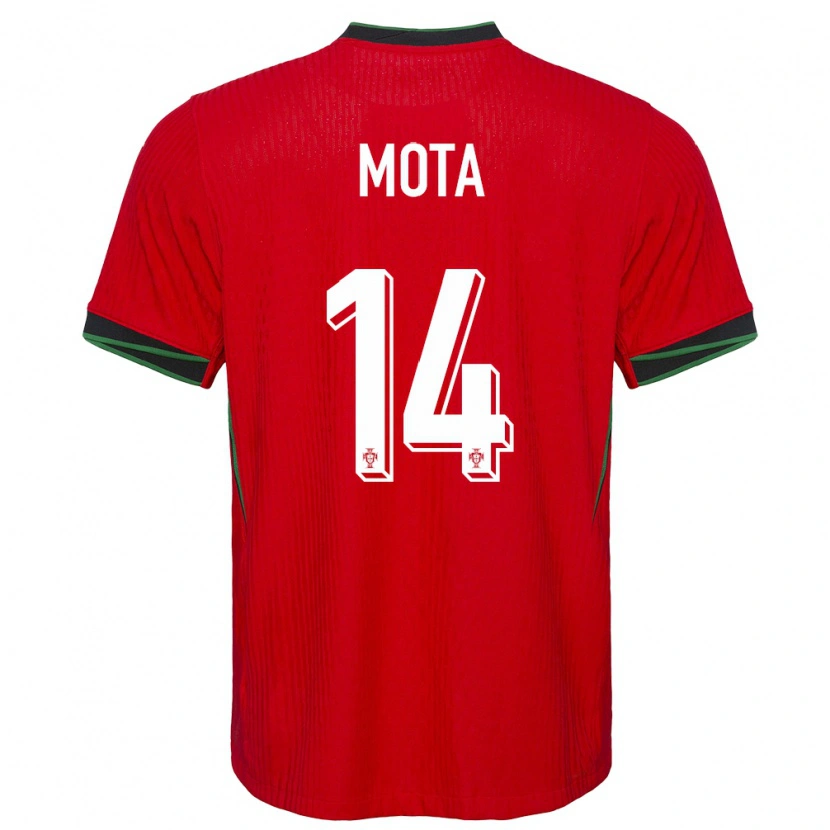 Danxen Män Portugal Edgar Mota #14 Röd Hemmatröja Matchtröjor 24-26 Tröjor T-Tröja