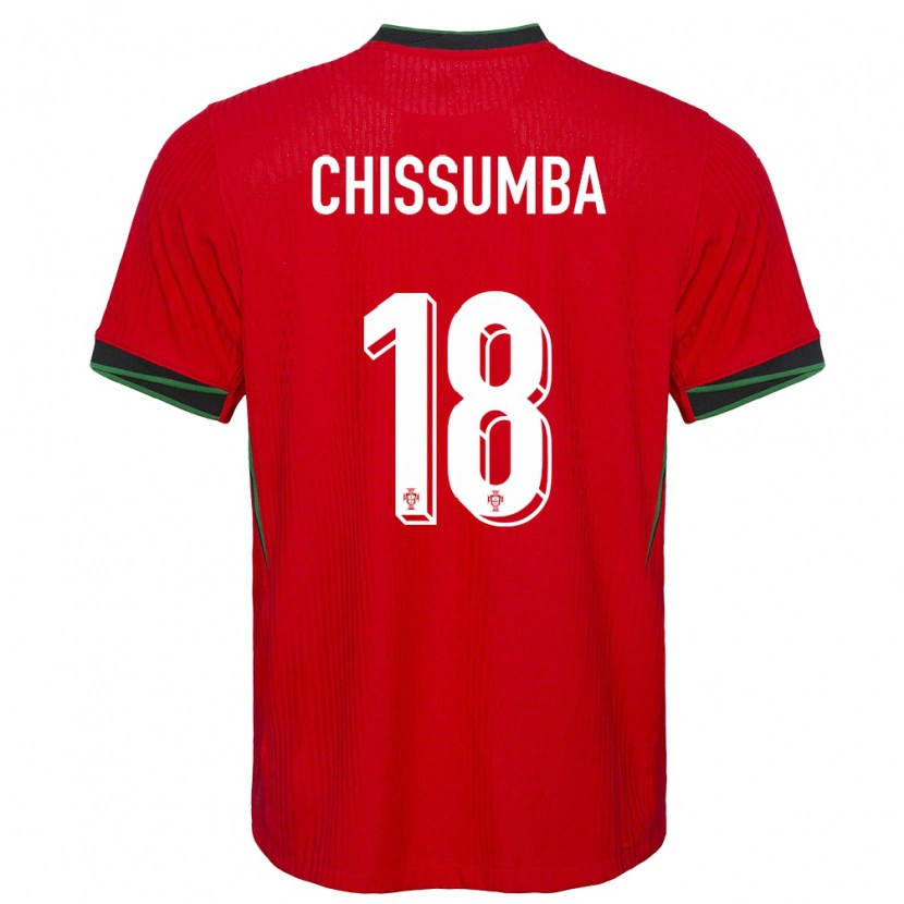 Danxen Män Portugal Chissumba #18 Röd Hemmatröja Matchtröjor 24-26 Tröjor T-Tröja