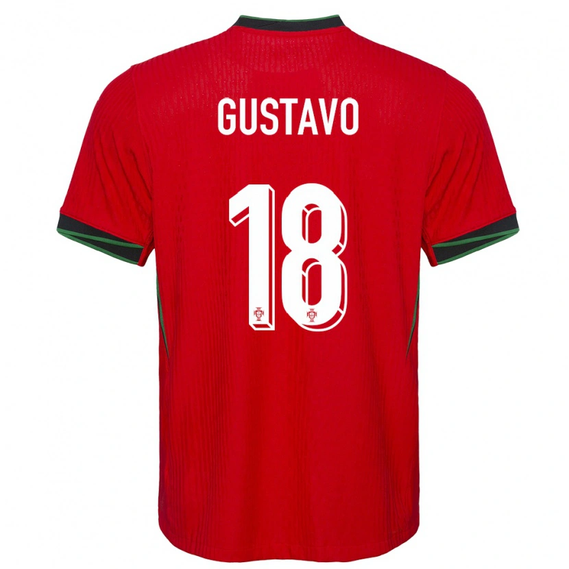 Danxen Män Portugal Gustavo Ferreira #18 Röd Hemmatröja Matchtröjor 24-26 Tröjor T-Tröja