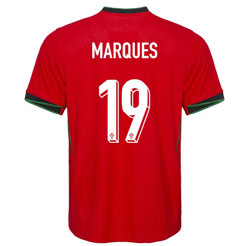 Danxen Män Portugal João Marques #19 Röd Hemmatröja Matchtröjor 24-26 Tröjor T-Tröja