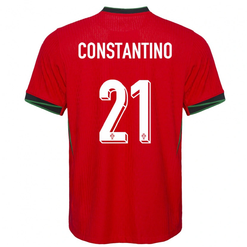 Danxen Män Portugal Simão Constantino #21 Röd Hemmatröja Matchtröjor 24-26 Tröjor T-Tröja