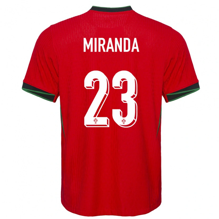Danxen Män Portugal João Miranda #23 Röd Hemmatröja Matchtröjor 24-26 Tröjor T-Tröja
