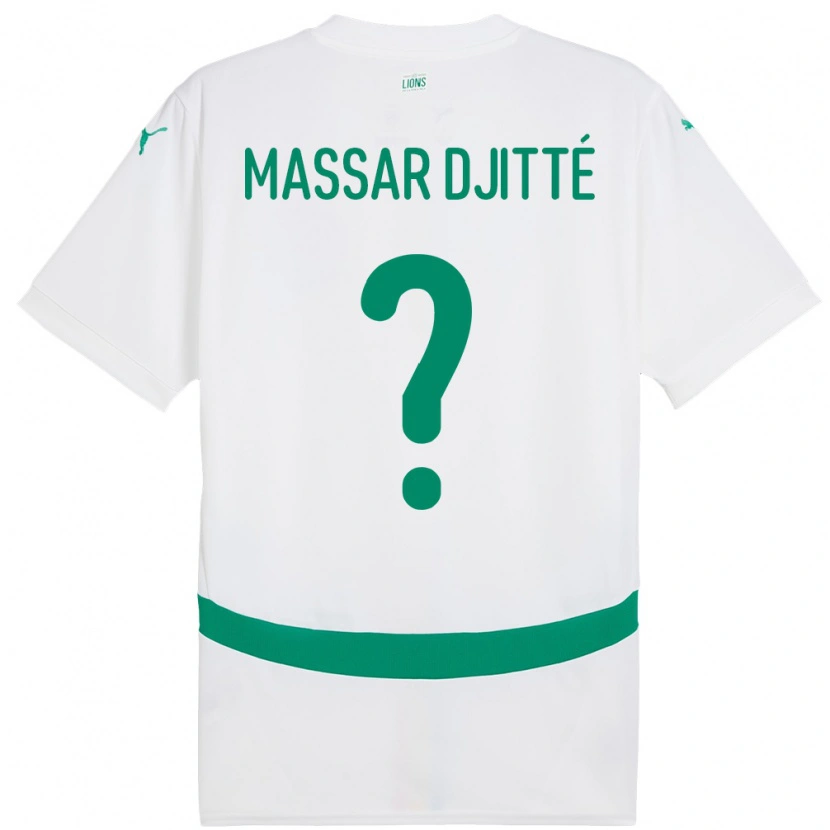 Danxen Män Senegal Pape Massar Djitté #0 Vit Hemmatröja Matchtröjor 24-26 Tröjor T-Tröja