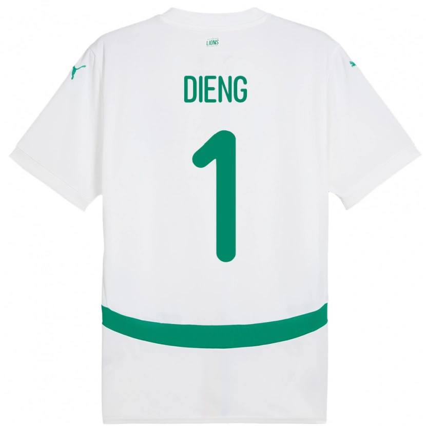 Danxen Män Senegal Seny Dieng #1 Vit Hemmatröja Matchtröjor 24-26 Tröjor T-Tröja