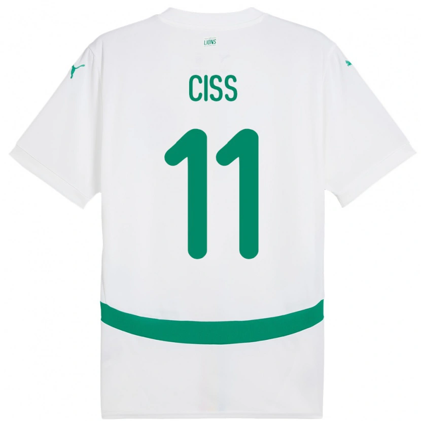 Danxen Män Senegal Pathé Ciss #11 Vit Hemmatröja Matchtröjor 24-26 Tröjor T-Tröja